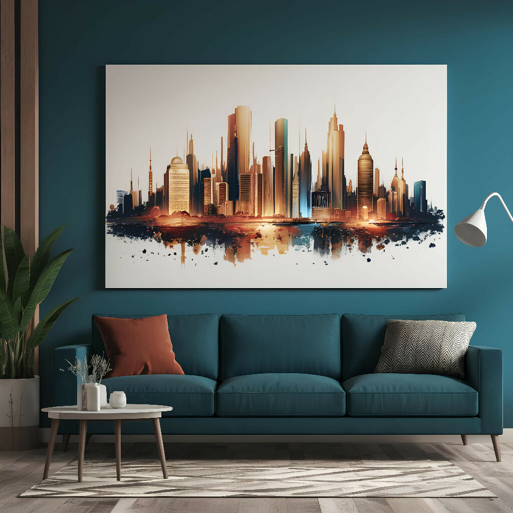 Picture of LARGE ABSTRACT LANDSCAPE WALL DECOR