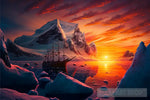 A Beautiful Sunset In The North Pole 2 Landscape Ai Art