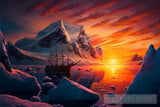 A Beautiful Sunset In The North Pole 2 Landscape Ai Art