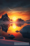 A Beautiful Sunset In The North Pole 6 Landscape Ai Art