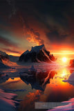 A Beautiful Sunset In The North Pole 7 Landscape Ai Art