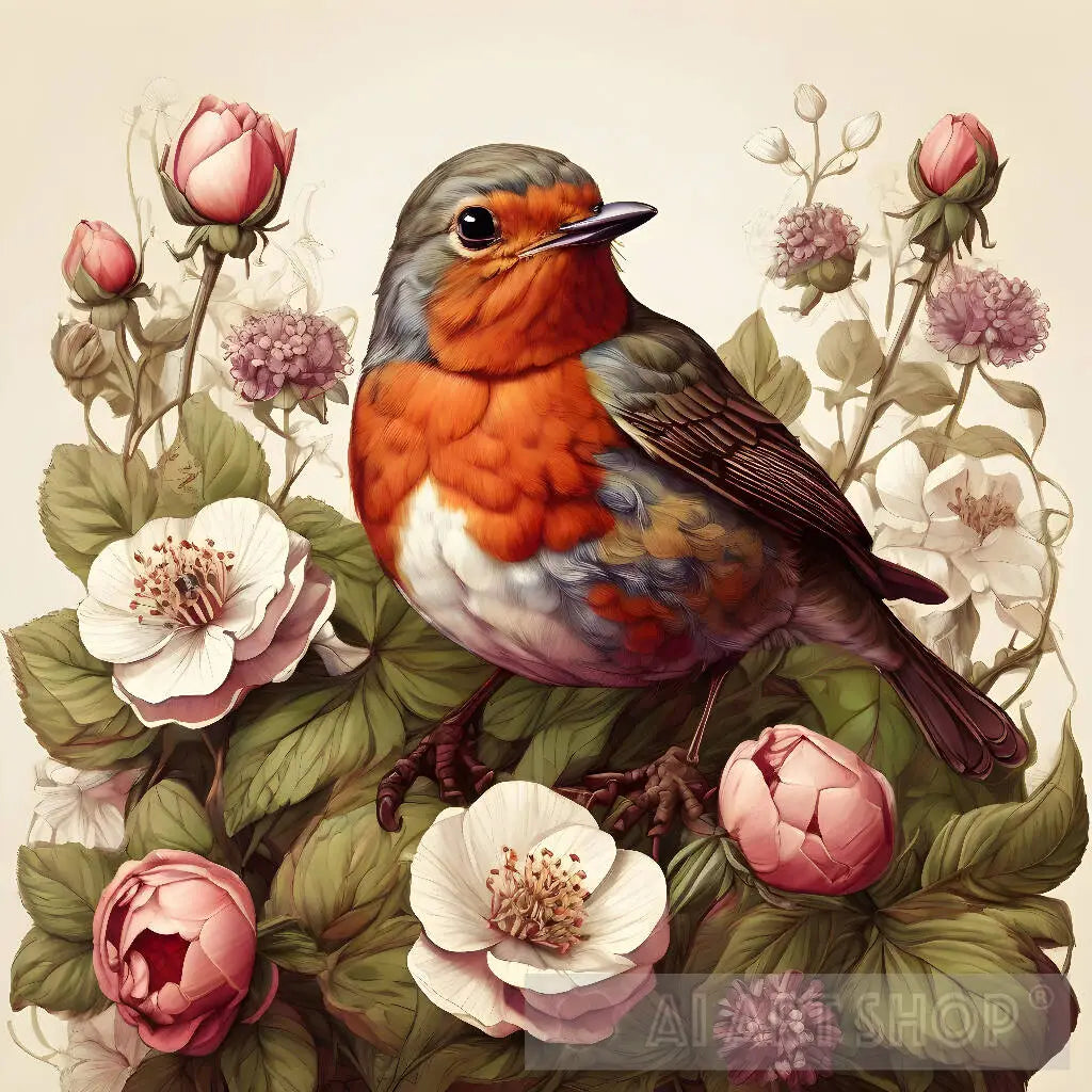 A Bird Among The Flowers, Bird Art, Nature Art, Harmony, Nature Ins