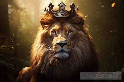 A Lion Story - King Of The Jungle Ai Artwork