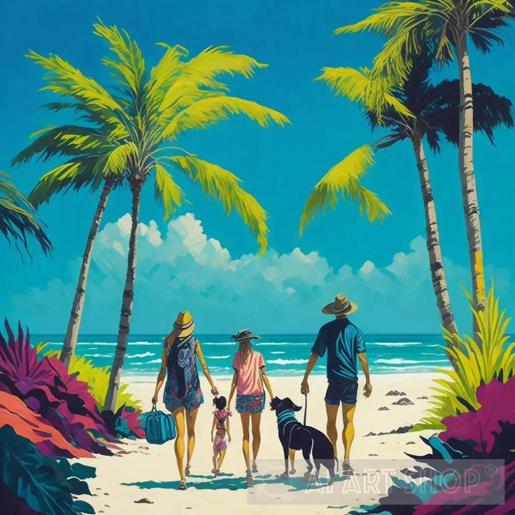 Caribbean Palm Tree Poster - Summery nature posters