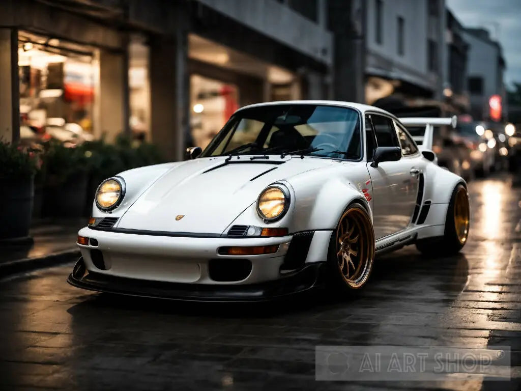 RWB Porsche Art, White & Black, Akira Nakai