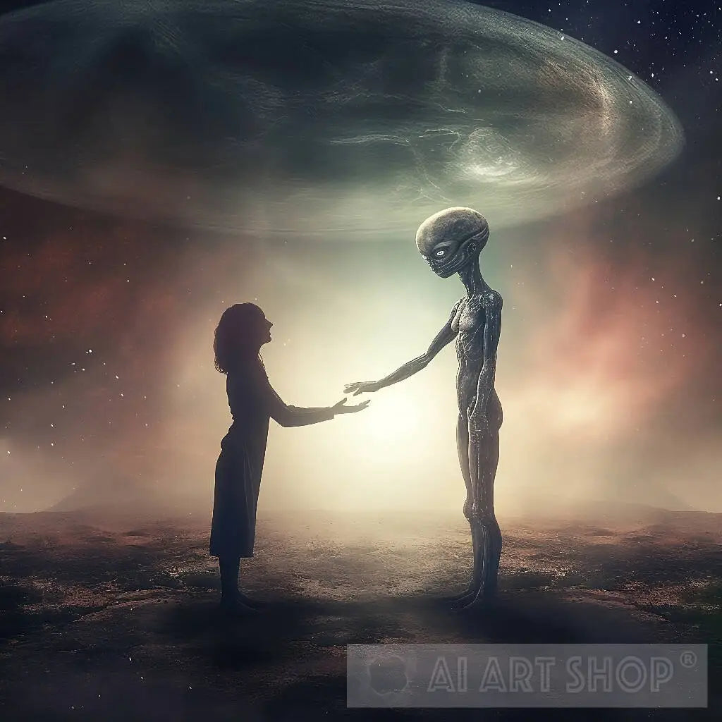 #PeacefulEncounter, #AlienAndHuman, #Unity, #Wonder, #Curiosity, #M...