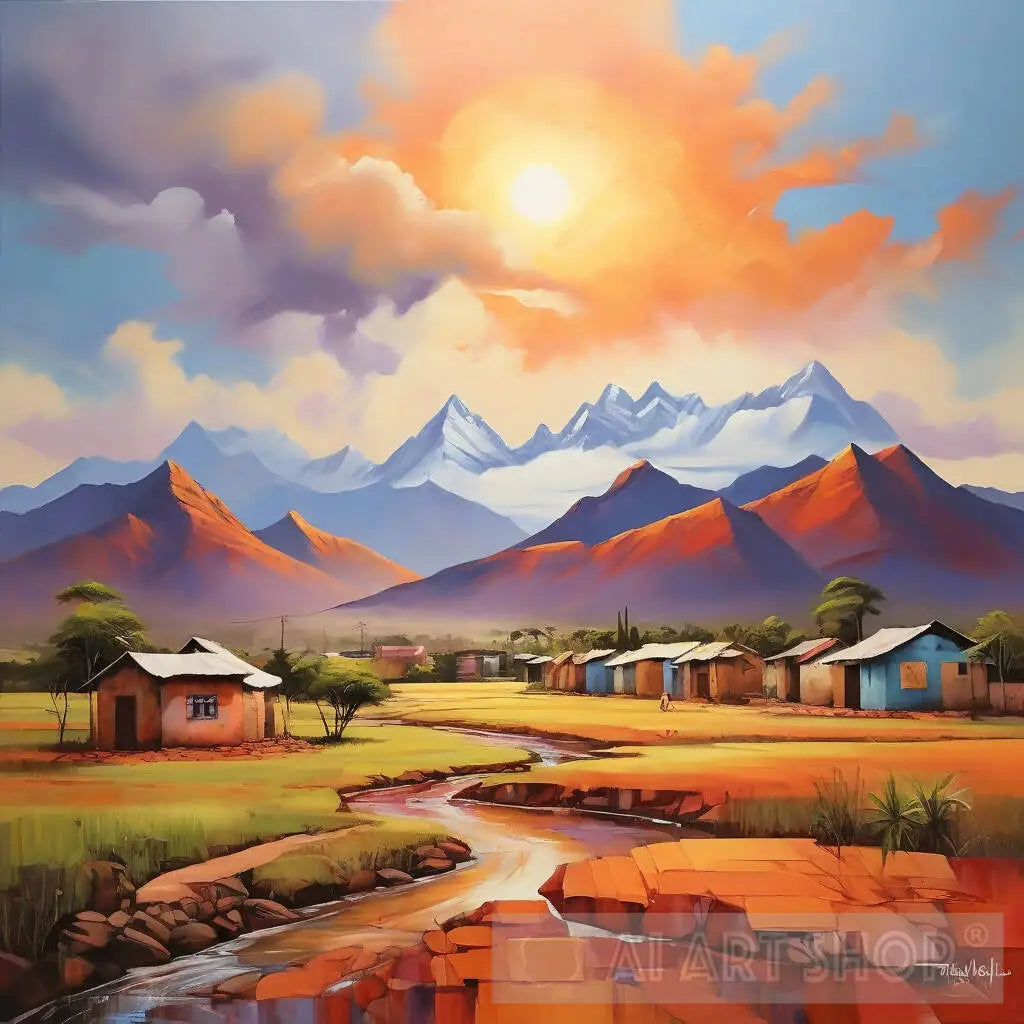 Harmony Peaks A Modern African Mountain Cap Town Vibrant Canvas harmony-peaks-a-modern-african-mountain-cap-town-vibrant-canvas