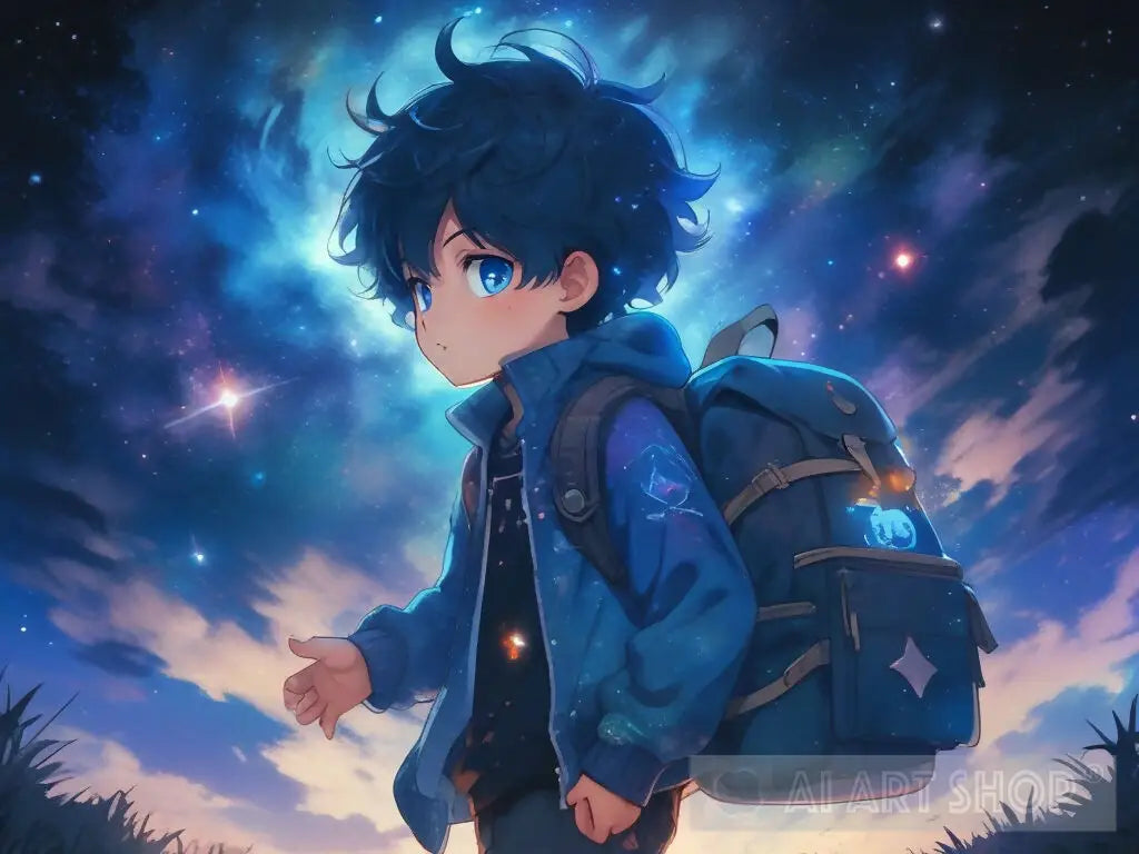 Anime in Space with a Guy Wearing a Pompedor: Cosmic Style Meets Cosmic Adventure
