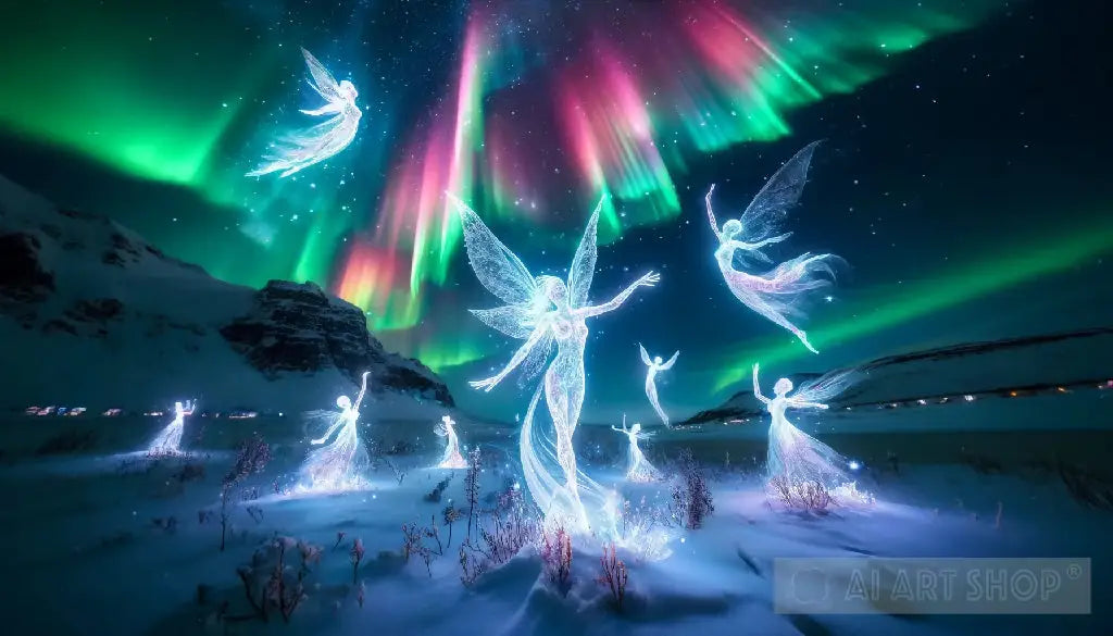 Fantasy, Aurora, Spirits, Dance, Northern, Magic