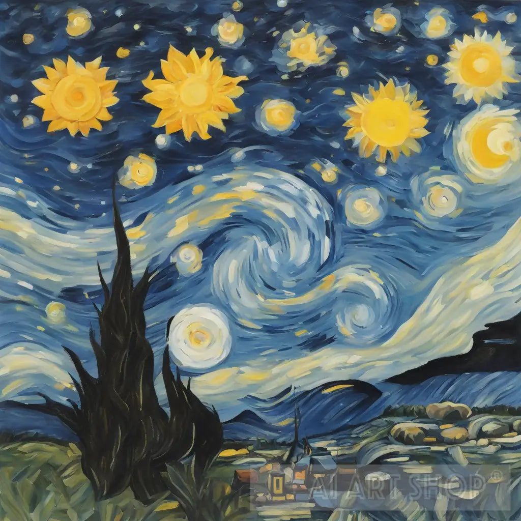 Blank Canvas Starry Night