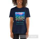 Bright Future Ai Art Short-Sleeve Unisex T-Shirt Navy / S