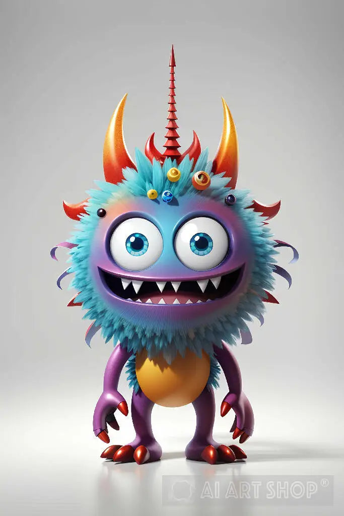 ai art monsters cute monster