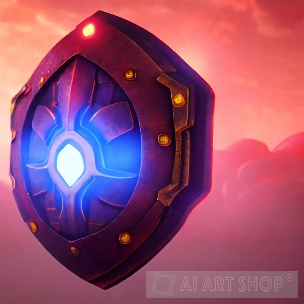 Dragon Shield Gamer Art for NFT Minting.