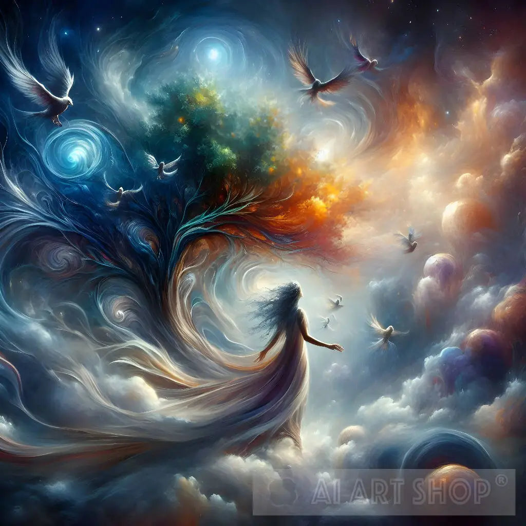 Dreamy Woman, Dreamy Art, Woman Portrait, Ethereal Beauty, Soft Hue...