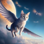 Flying Cat Ai Artwork