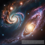Galaxy Collision Ai Artwork