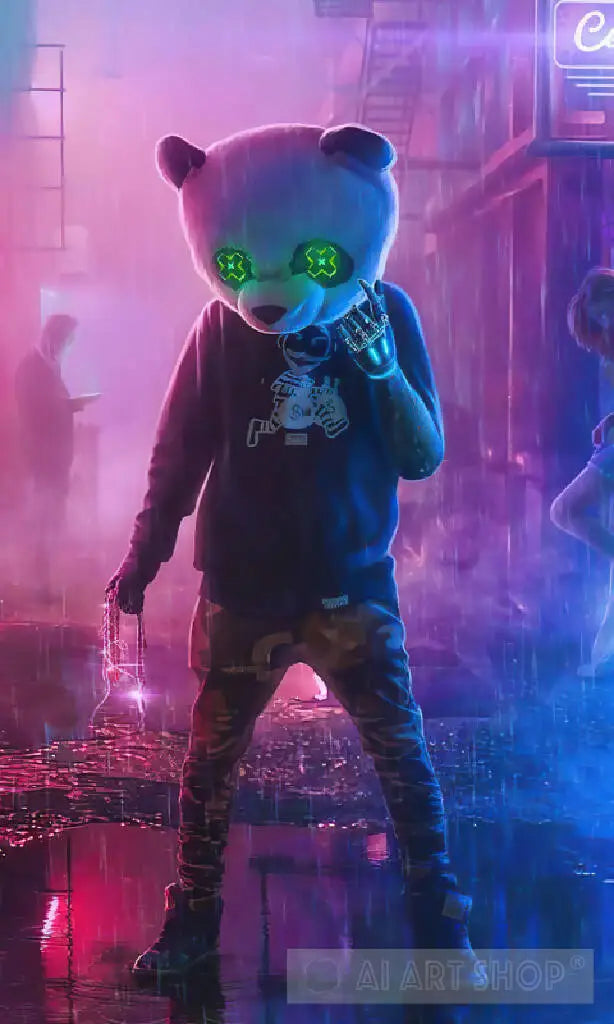 Panda Gangster Streetwise Charm Tshirt Design Animated Urban Panda Panda Gangster Streetwise Charm Tshirt Design Animated Urban Panda