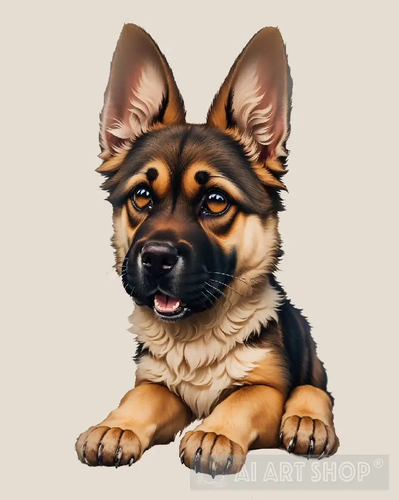 puppy german shepard dogs