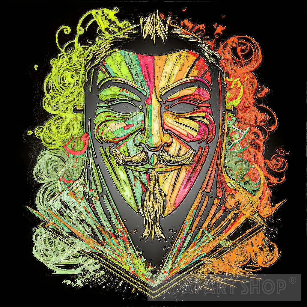 Guy Fawkes Mask Carnival Style Guy Fawkes Mask Carnival Style