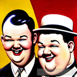 Happy Laurel & Hardy Pop Ai Art