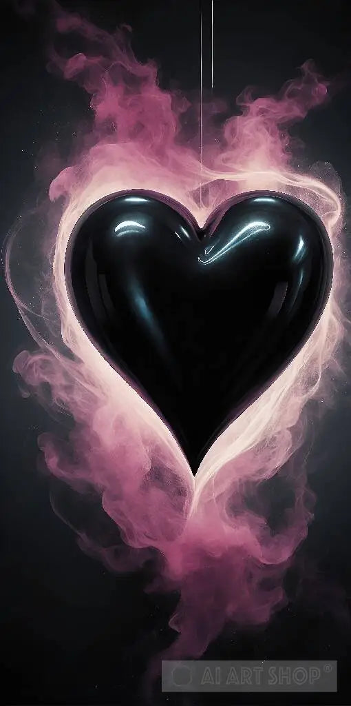 Heart-shaped Pink Smoke