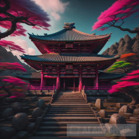Japanese Temple Architecture Ai Art