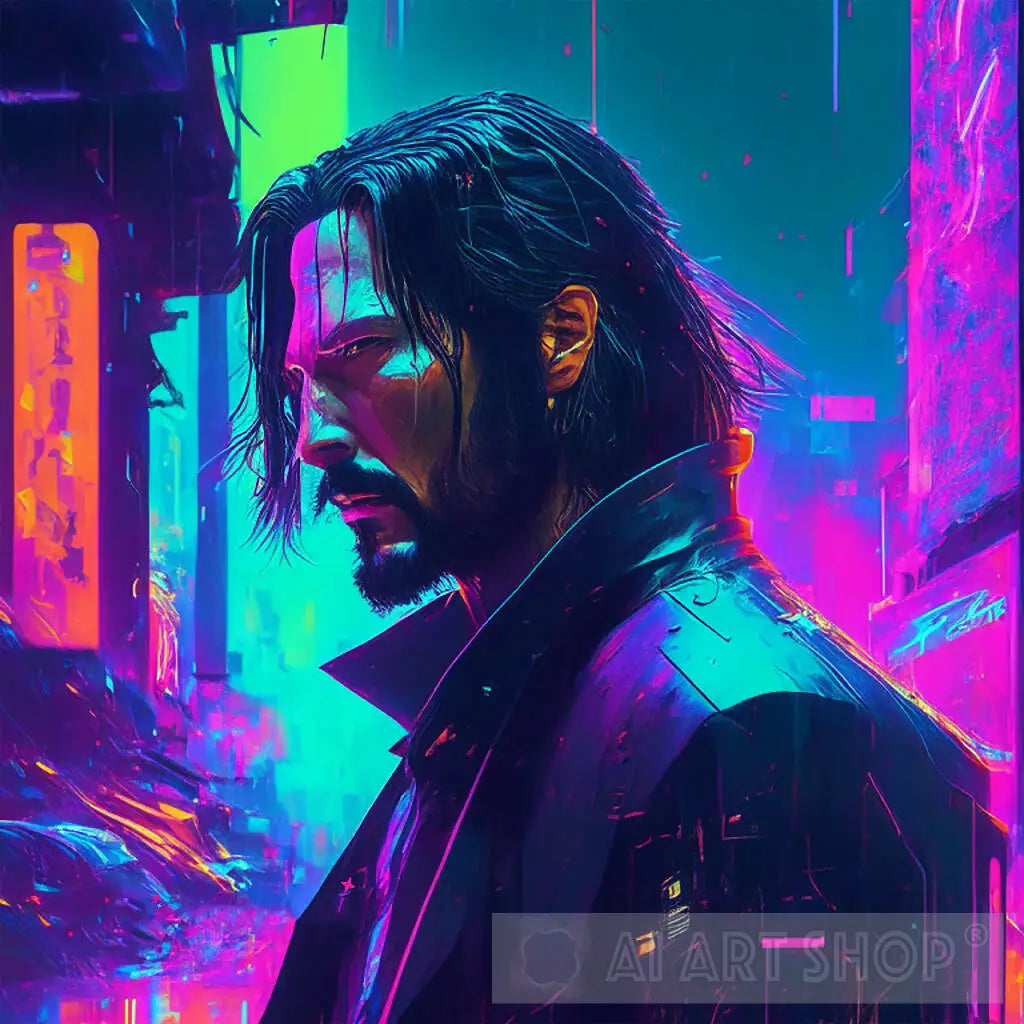 Keanu Reeves Cyberpunk Poster 8512