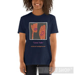 Love Talk Ai Art Short-Sleeve Unisex T-Shirt Navy / S