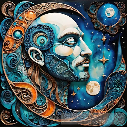 Man In The Moon Ai Artwork