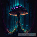 Massive Zombie Mushroom In The Heart Of Dark Forest Nature Ai Art