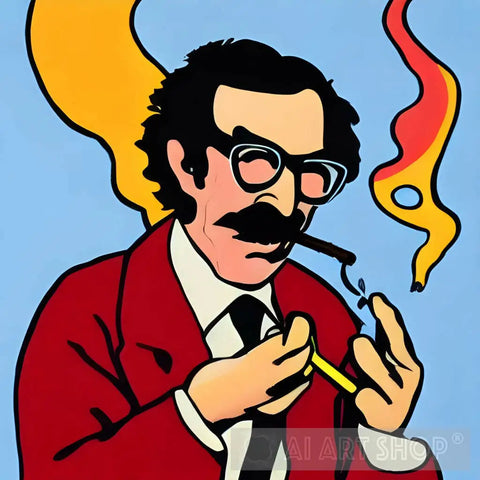 Portrait Of Groucho Marx Pop Ai Art