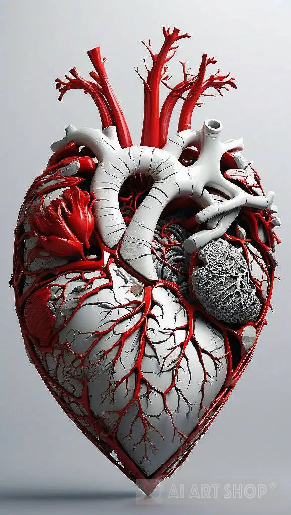 The heart beats with life in its finest, exquisite details