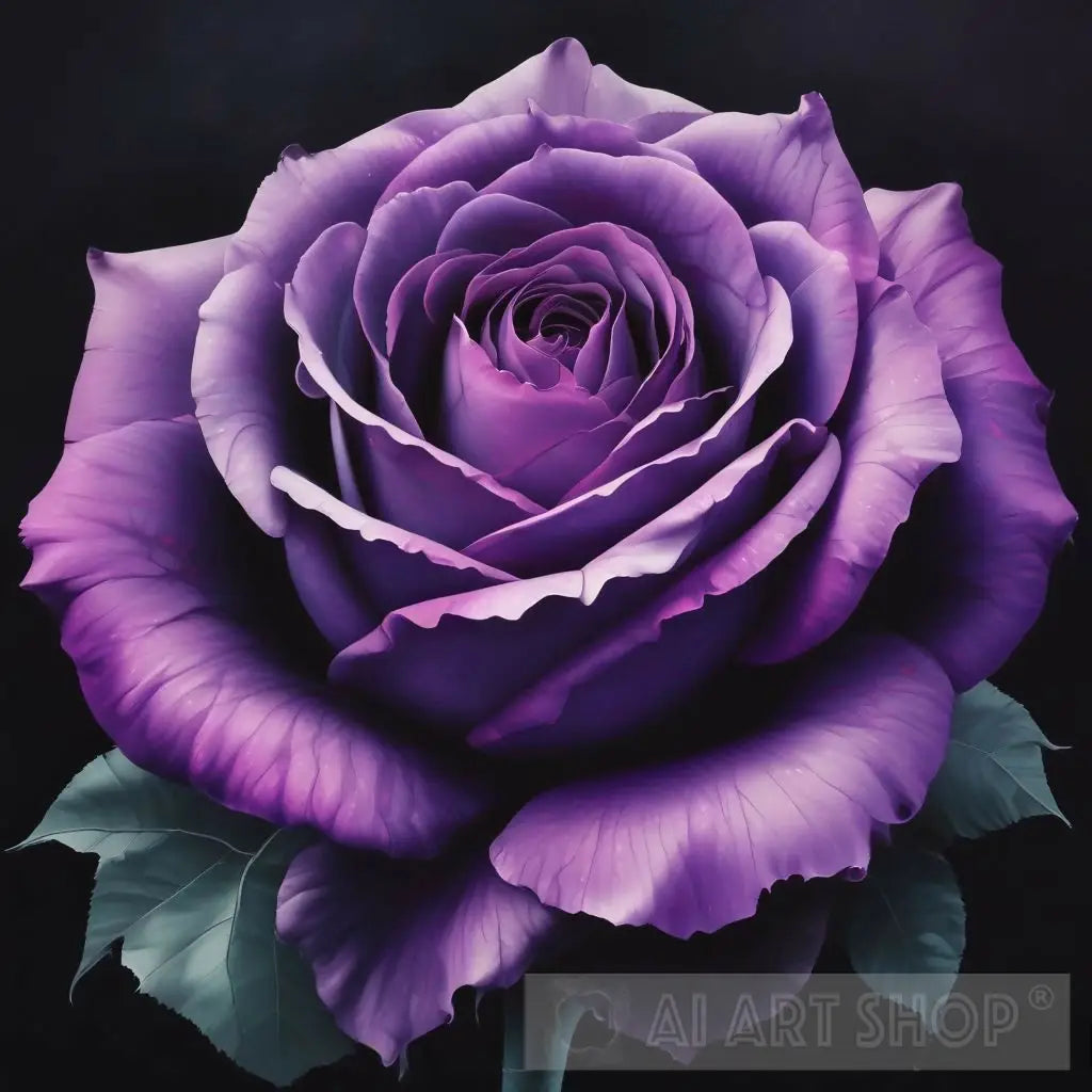 Purple rose flowe