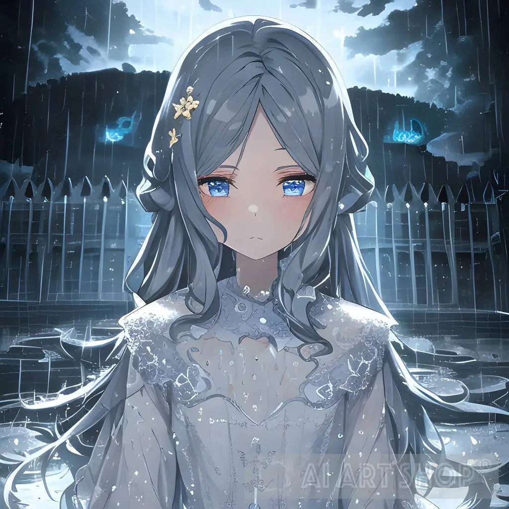 Sad girl anime style