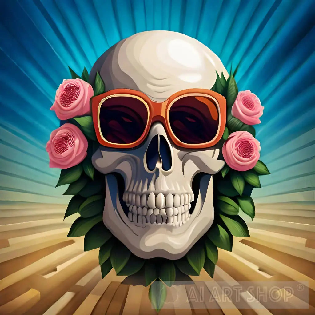 Floral Fantasy Skull