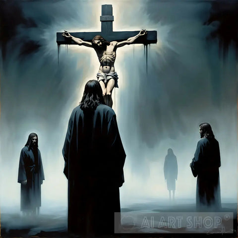 The Crucifixion Of Jesus Ai Painting