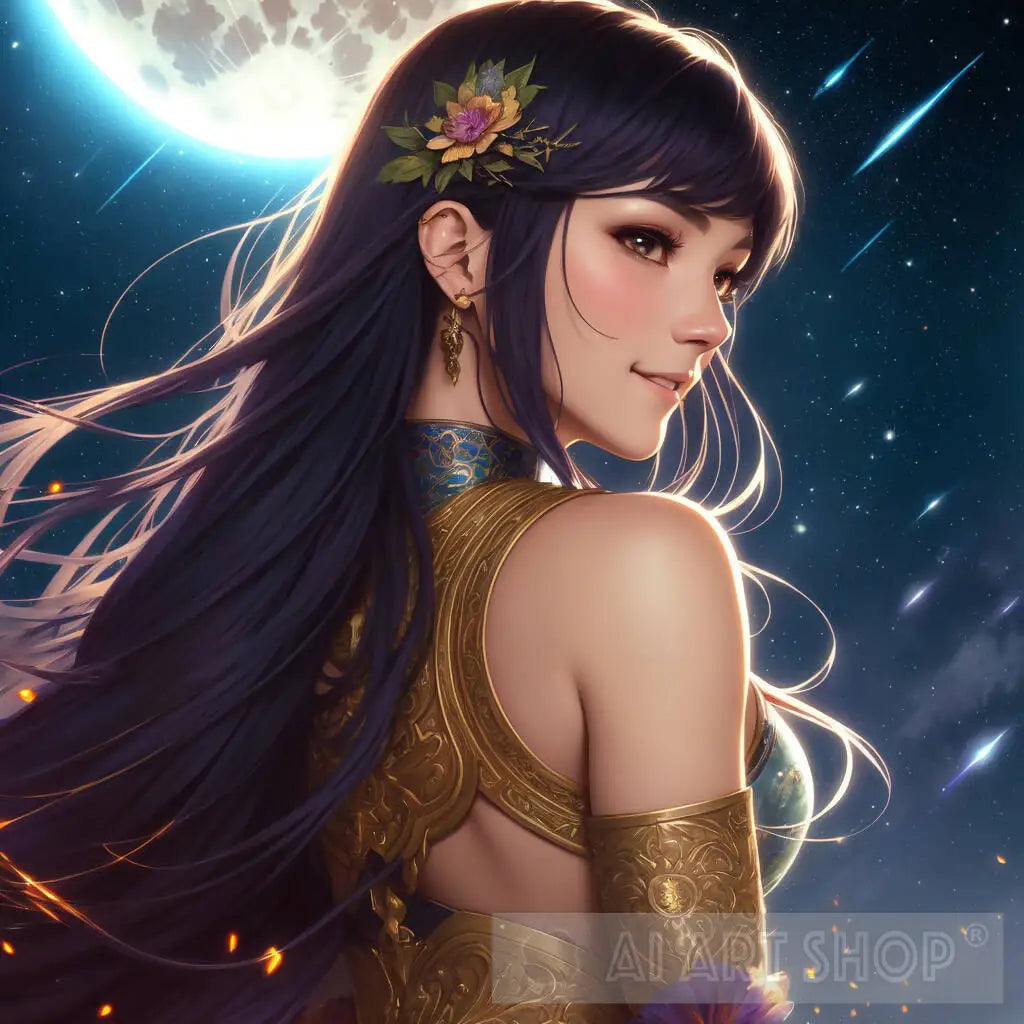 The Enchanting Beauty Of Majestic Fantasy Maiden