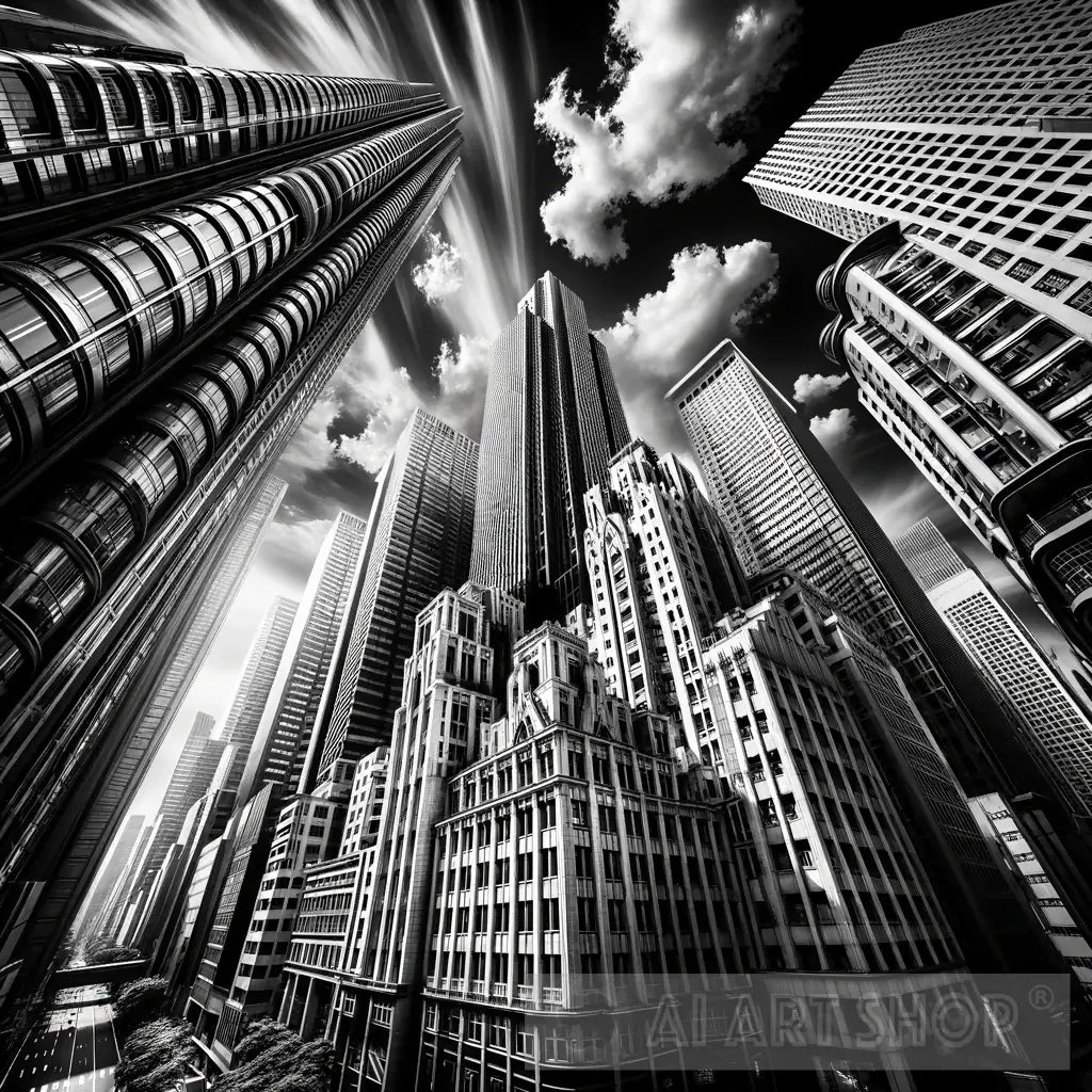 Photo - Urban Dreams: City Skyscrapers - Abstracted Urban Dreams