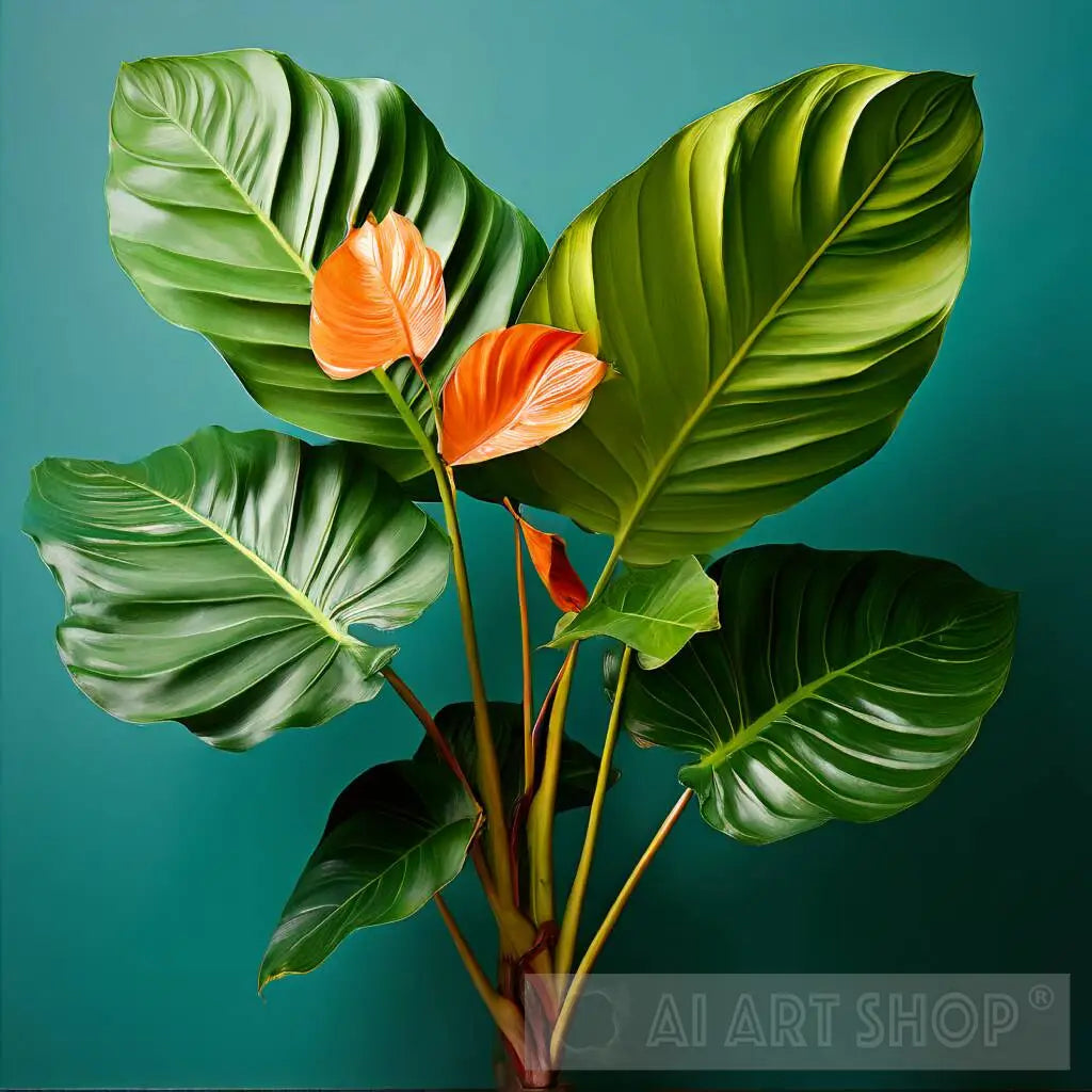 Vibrant Anthurium and Philodendron