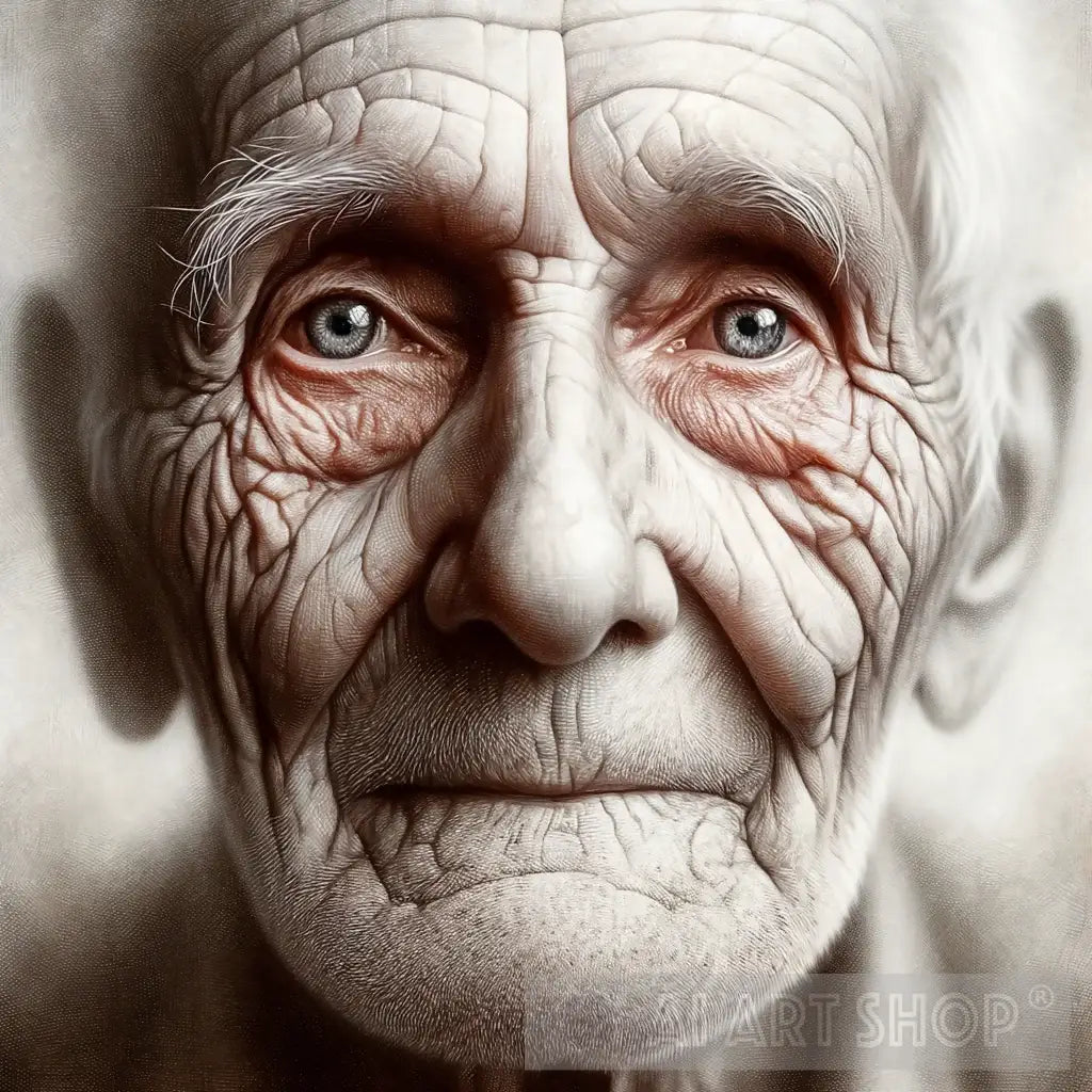Portrait Art - Wisdom of Ages: Time’s Testament