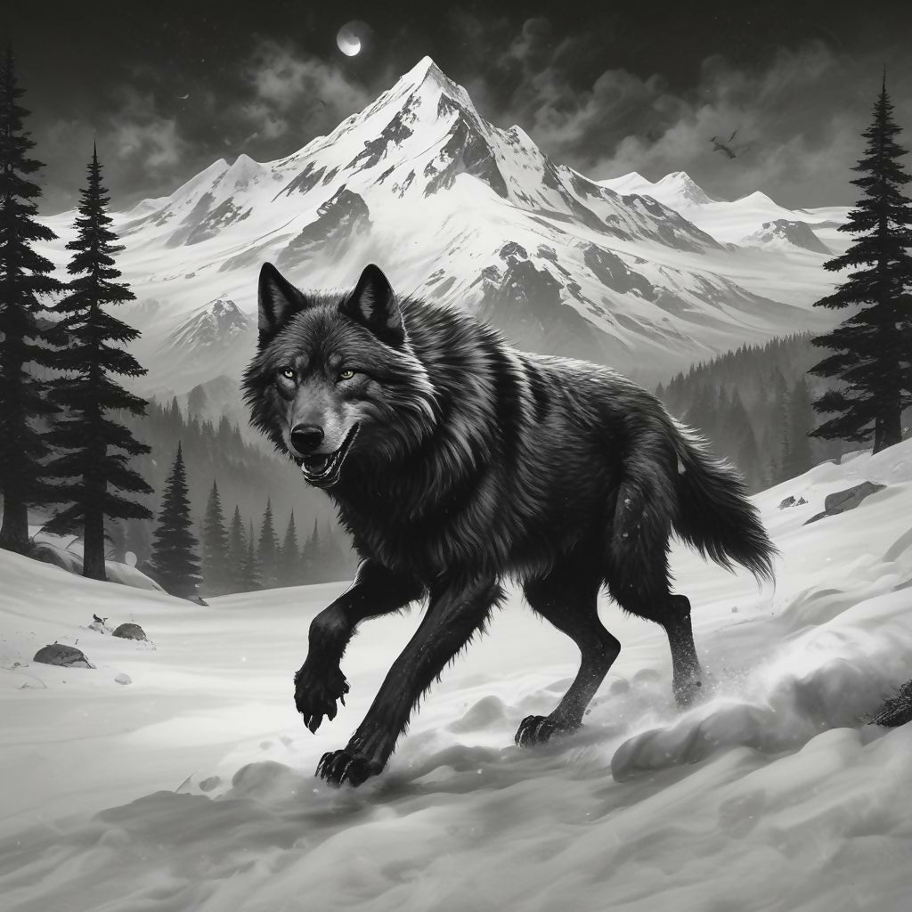 December Wolves ブラックメタル　BLACKL Lone Black Wolf
