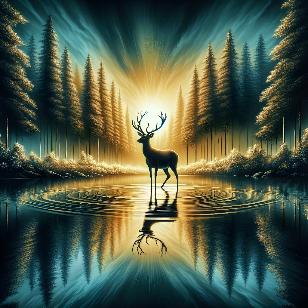Majestic Deer in Enchanted Forest Wall Art | Nature & Wildlife ...