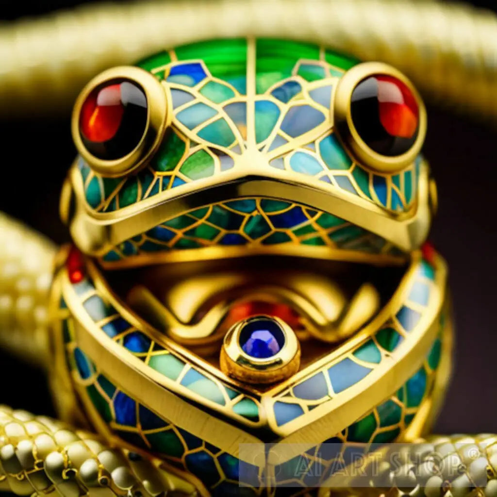 Snake Has Jewel In Open Mouth Close up snake-has-jewel-in-open-mouth-close-up