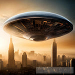 Alien Invasion Arriving To Big City On Earth Surrealism Ai Art