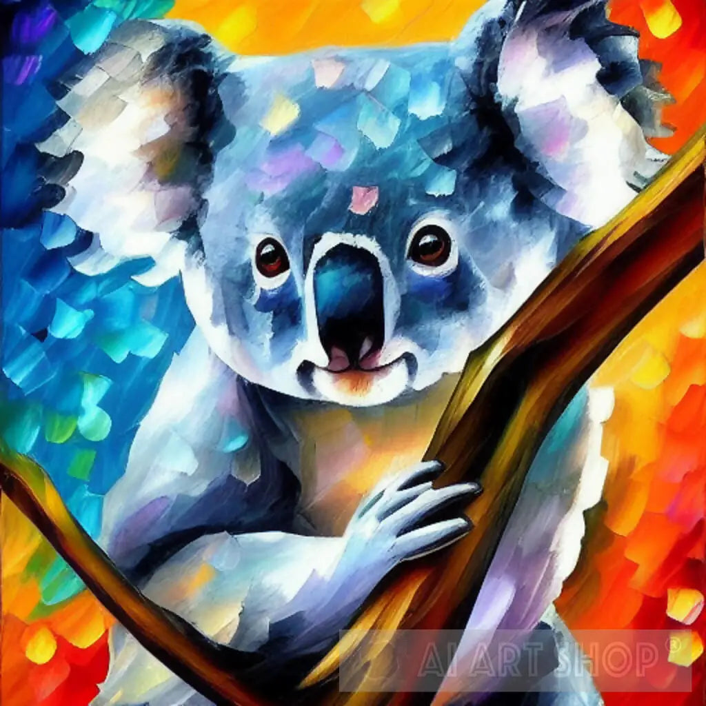 http://aiartshop.com/cdn/shop/products/colourful-koala-1-animal-ai-art-301.webp?v=1680606031