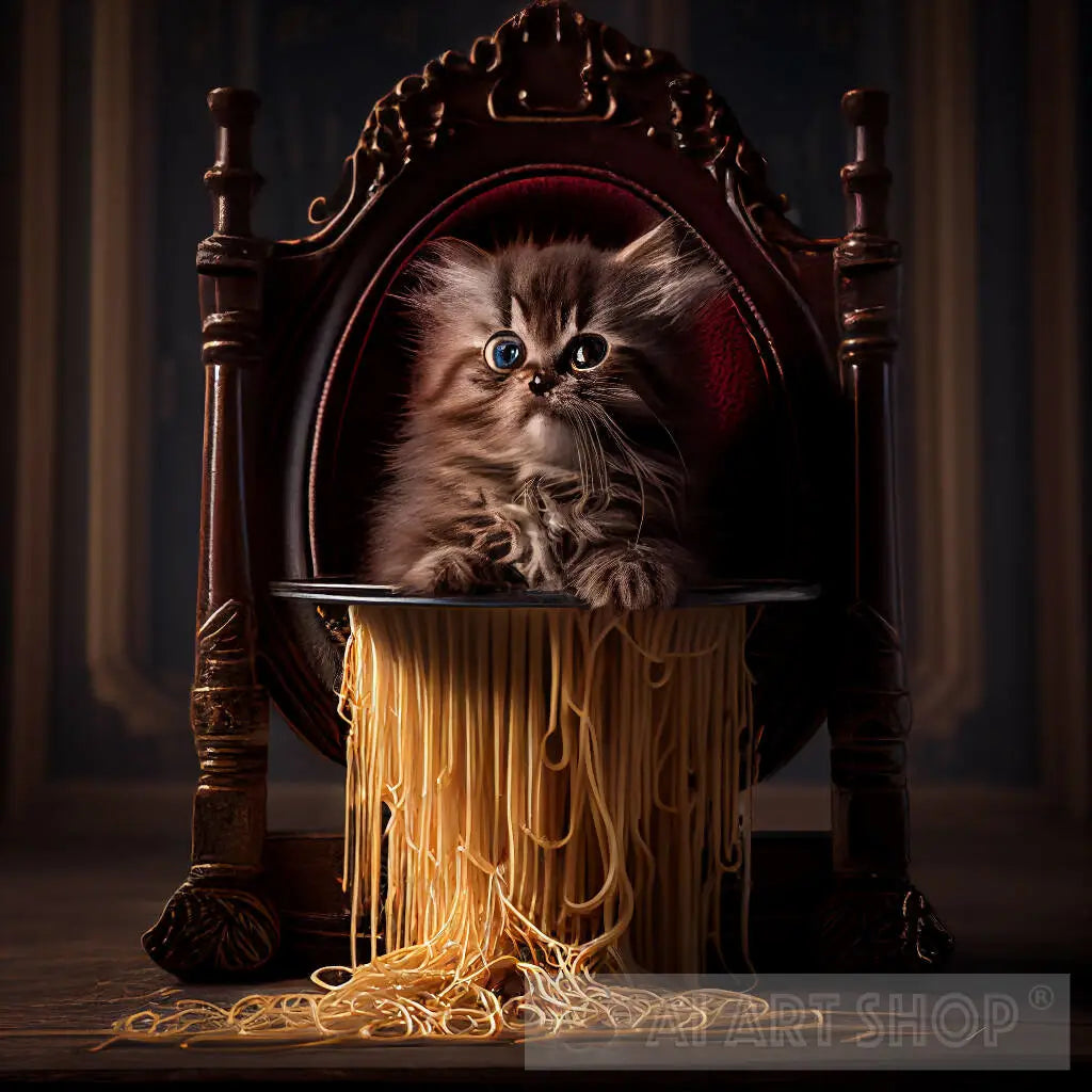 Spaghetti Sovereign A Kitten's Royal Feast