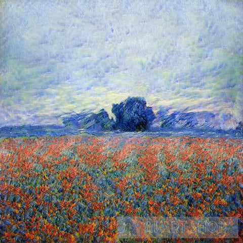 Wild Poppy field in the Countryside-Painting-AI Art Shop