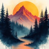 HiDream.org_abstract-mountain-forest-landscape-art-with-ink-sunrise (1)