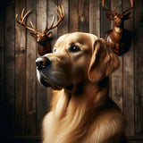 2 Images - Hunting Influence Golden Retriever AI Images