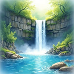 Serene Waterfall Dream